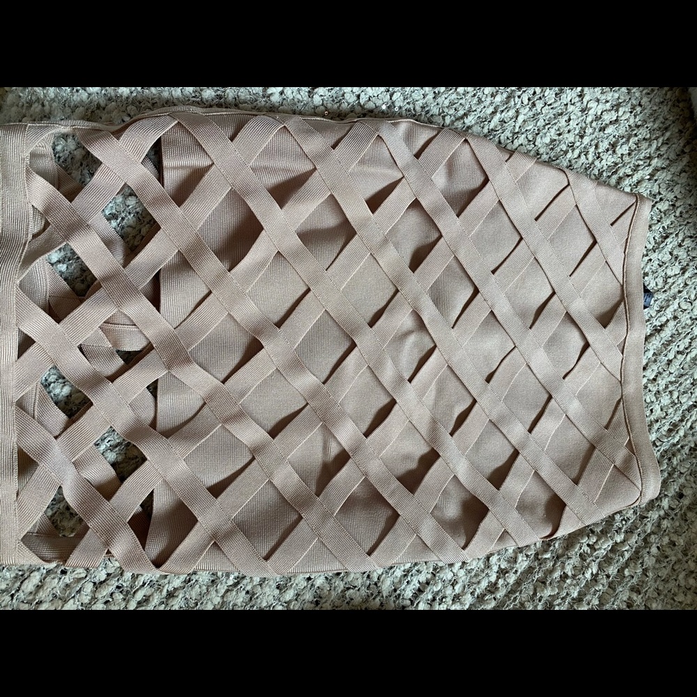 BeBe Rose Gold Skirt